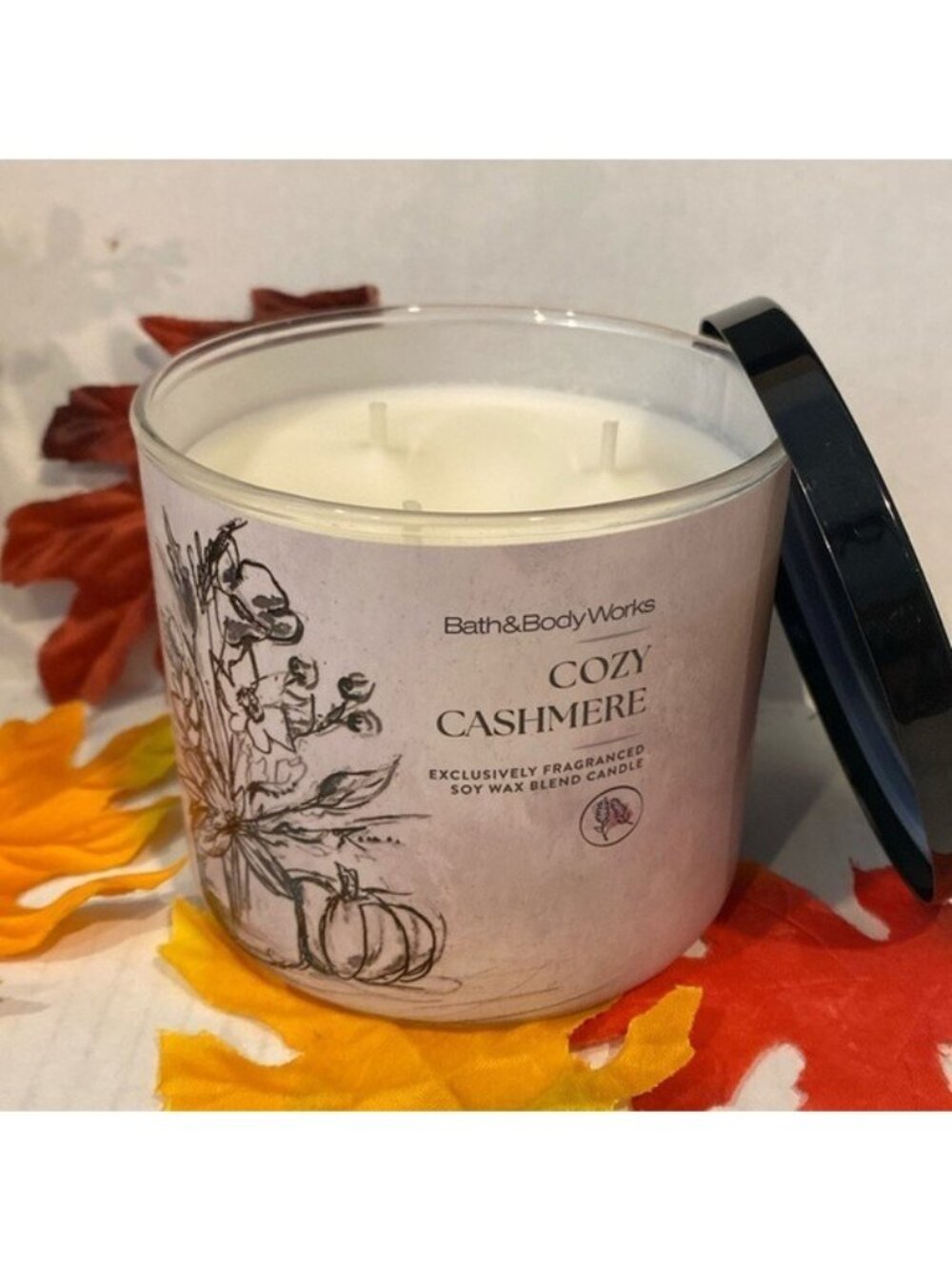 “Cozy Cashmere” Bath & Body Works New 3 Wick Candle